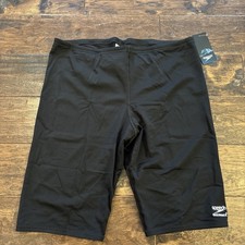 Speedo Endurance Jammer Swim Suit Team Black Size 38 ML Drawstring New