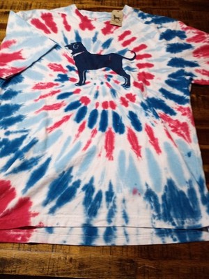 Men's The Black Dog MARTHAS VINEYARD LIBERTY SHORT Sleeve Tie Dye TSHIRT Sz Med