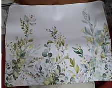 Flowers Plants Mouse Pad Beige/green Floral Mouse Pads for Desk 20" x 24" NEW