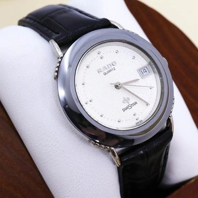 RADO DIASTAR Quartz Watch Super Bezel Steel From Japan