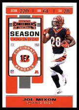 Joe Mixon 2019 Panini Contenders #25 Bengals NFL READ FREE SHIPPING AutographDen