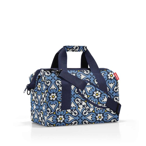 Reisenthel Allrounder M Floral 1 MS4067 Blau Blume 18L Reisetasche Tasche Sport-image
