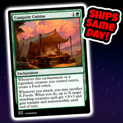 Campsite Cuisine - Custom Art Magic: The Gathering Playtest Card - Commander EDH