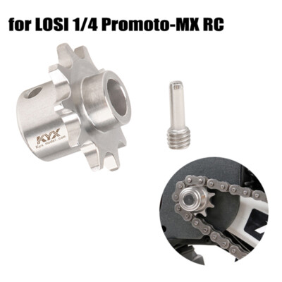 KYX Stainless Steel Front Chain Gear For LOSI 1/4 Promoto-MX RC Motorcycle ADE