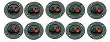 10 PACK SPEAKER ROUND BOX SPEAKER TERMINAL CUP SPRING POST SUBWOOFER SPEAKER BOX