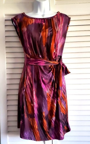 MSK Women's Multicolored Sleeveless Dress, Size 6, Pre-Owned - Picture 1 of 6