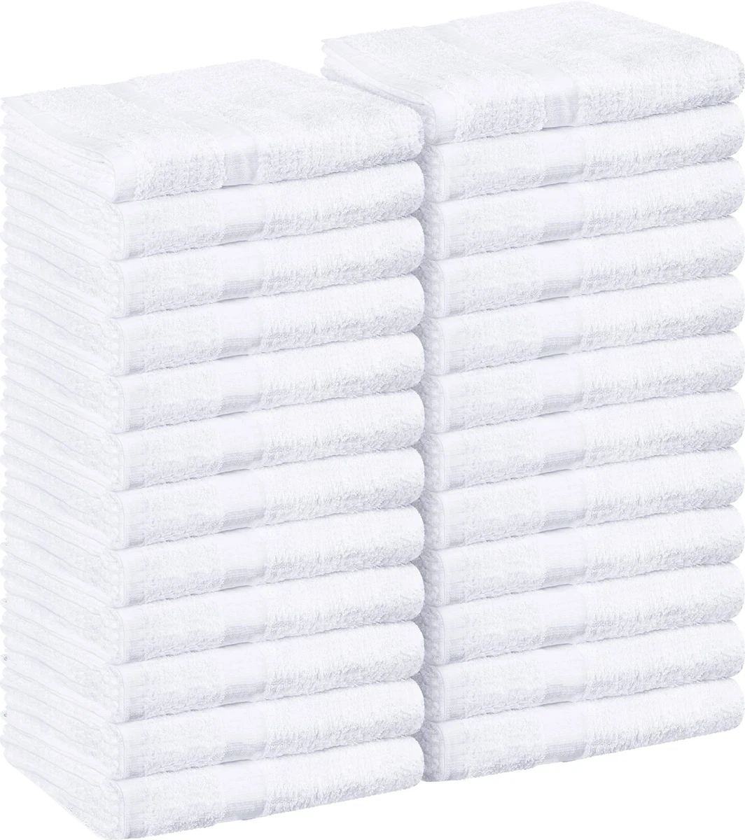 Utopia Towels White Salon Towels Pack of 24 Not Bleach Proof 16