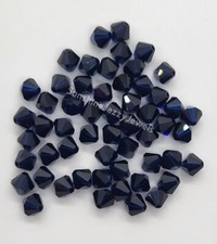 Swarovski Crystal Dark Indigo Bicone 5328 Beads; 4mm 24pc or 6mm 12pc 
