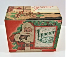 Vintage John Weisert Tipperary Tobacco Xmas Santa Display W/ 6 Boxes St Louis 