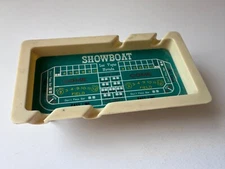 Vintage Showboat Las Vegas Nevada Craps Table Ashtray 6 3/8" x 3 5/8" x 1 3/4"
