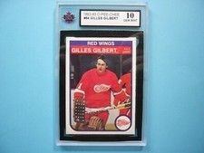 1982/83 O-PEE-CHEE NHL HOCKEY CARD 184 GILLES GILBERT KSA 10 GEM MINT SHARP+ OPC