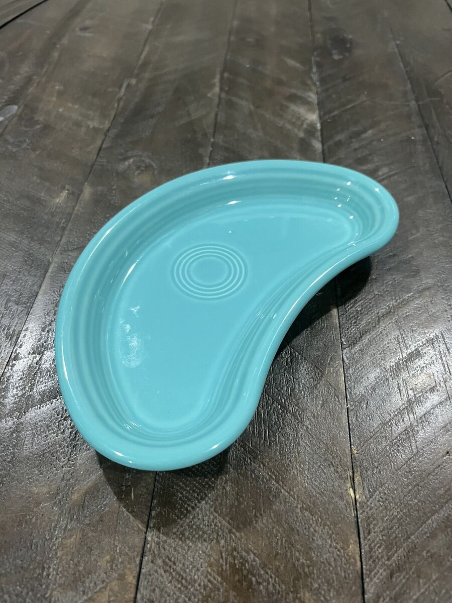 Fiesta Bistro Crescent Turquoise Plate Fiestaware Kidney Fiesta Bistro Crescent Turquoise Plate Fiestaware Kidney
