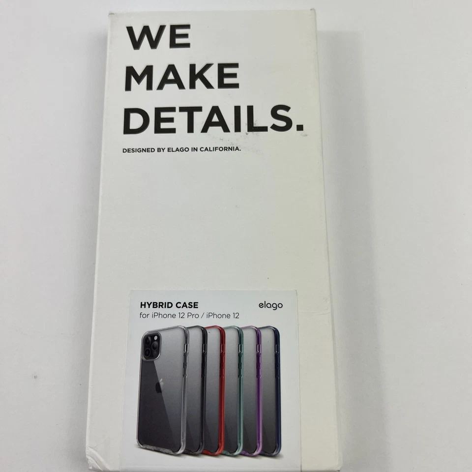 elago Hybrid Clear Case Compatible with iPhone 12 & iPhone 12 Pro - Red Foto 2 de 2