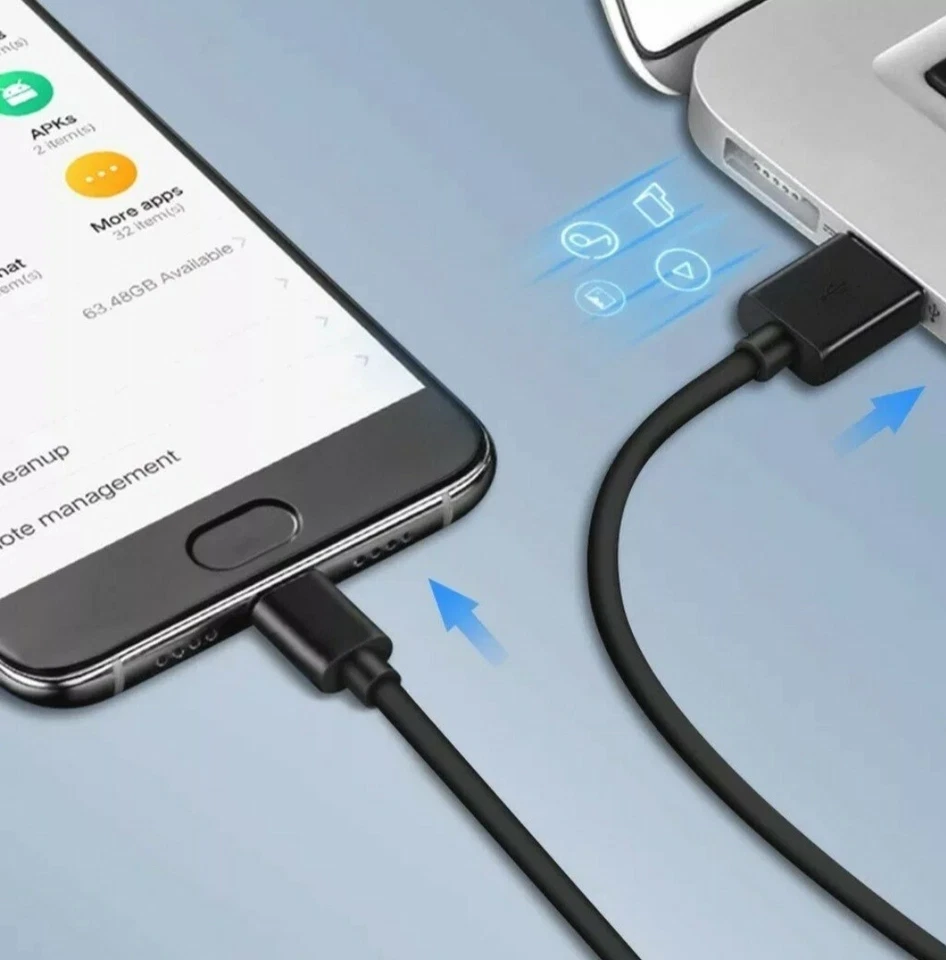 2 USB-C Type C Fast Charging Cable For Iphone And SAMSUNG  All TYPE C Models - Image 3 of 4