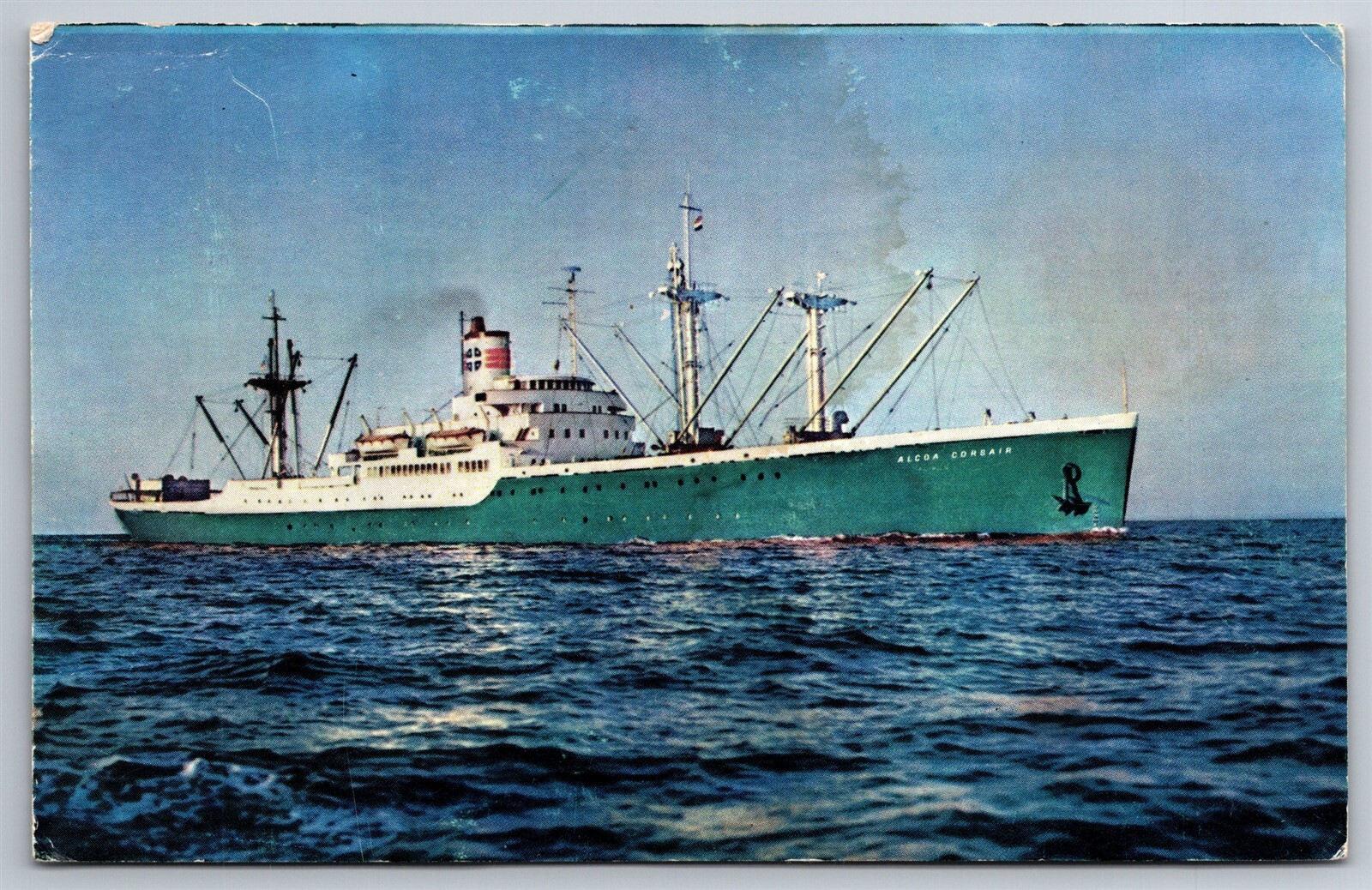 Vintage Alcoa Corsair Caribbean Cruise Ship Steamer South America Postcard L7