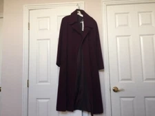 Jil Sander Maroon Wool Overcoat Brand New With Tags. European size 36. 