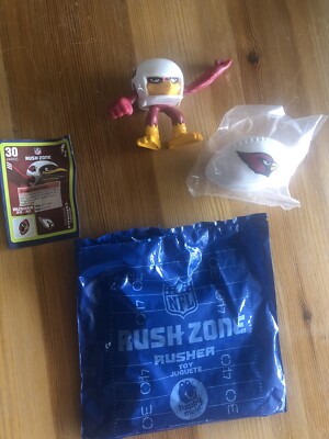 New  ( Opened Package) 2013 Mcdonalds Happy Meal Toy Rush Zone NFL - Cardinals
