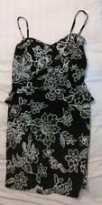 American Eagle Women's Dress 2 XS Black White Floral Sundress