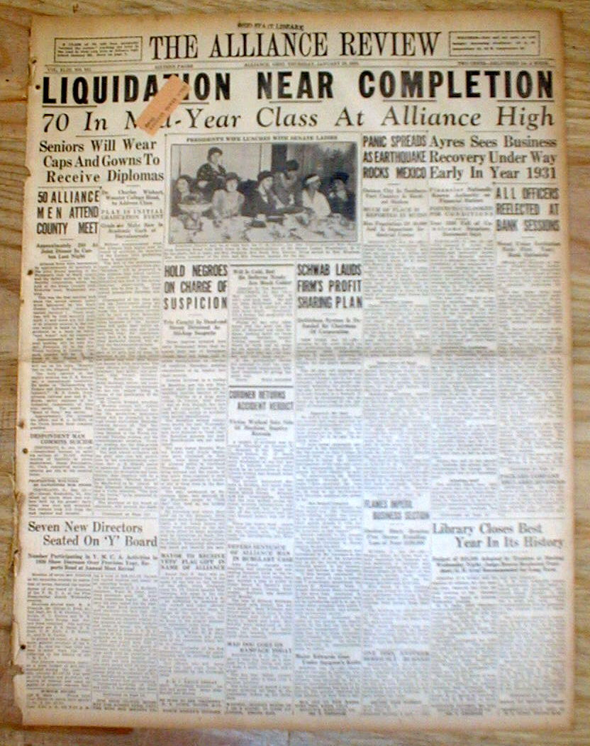 Best 1931 headline newspaper wth 