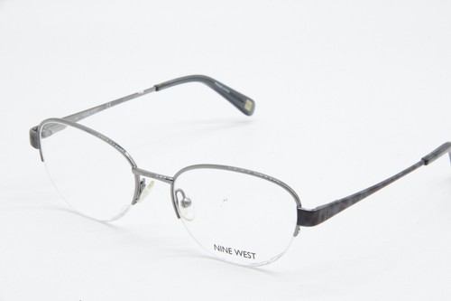 NINE WEST NW1060 035 SILVER EYEGLASSES AUTHENTIC FRAMES 52-17