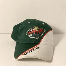 Fan Favorite Minnesota Wild NHL Green and White Baseball Cap / Ice Hockey