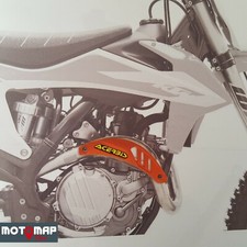 Protezione Marmitta Collettore Ktm Sx F 250 350 450 2019 2020 Arancio Acerbis