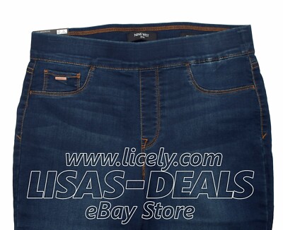 New Womens Nine West Jeans Heidi Pull On Skinny Jeans Yoga Denim 12 14 16 