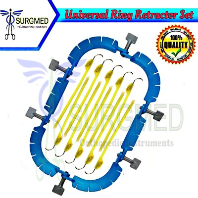 New Ring Retractor Lone Star 1 x With 10 Hooks Surgical surgery Instruments Set