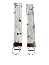 Keychain Wristlet Flowers  Bees Theme Handmade Brand New