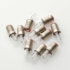 10 x E5,5 6V 50mA 0,3W Gewinde Sockel Birne Lampe / Lamp Bulb