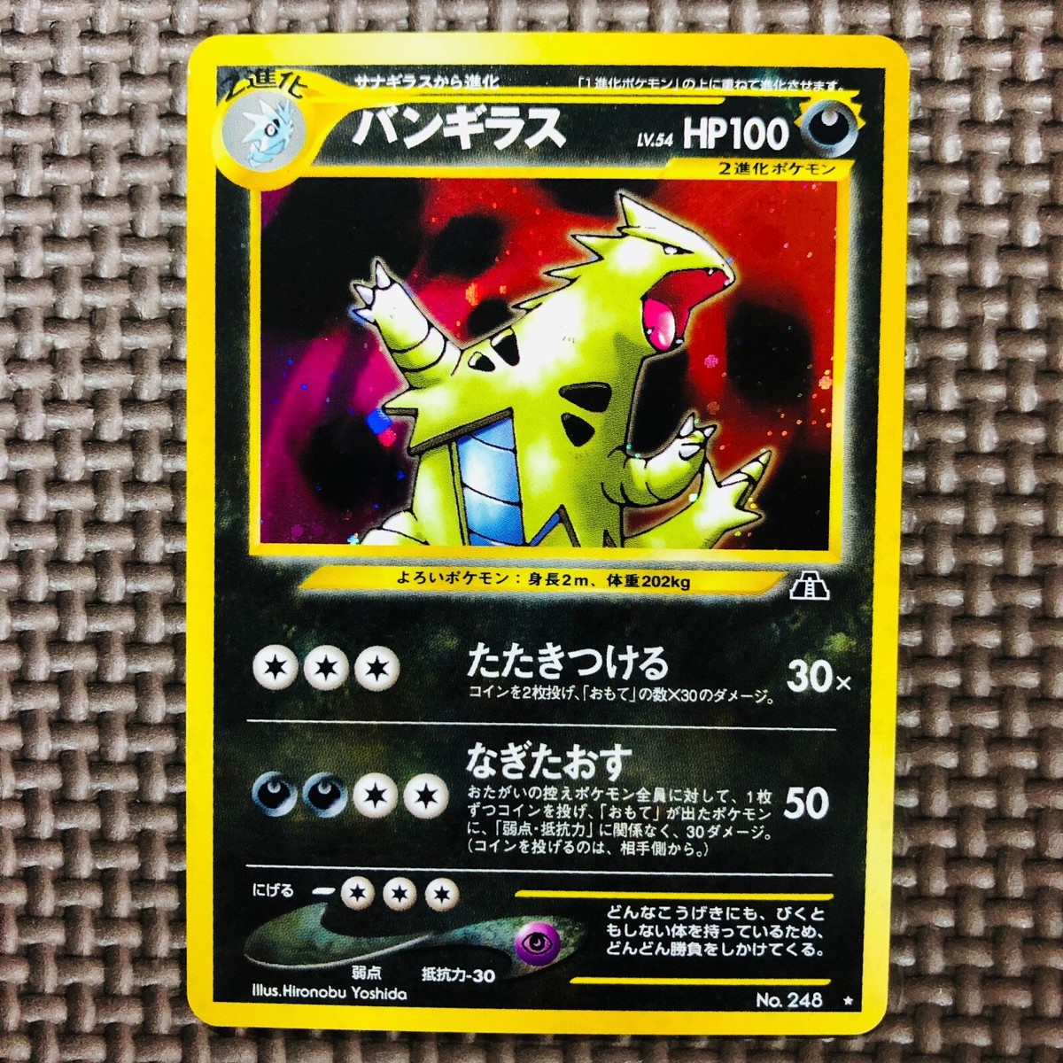 Near Mint] Pokemon Cards Japanese Tyranitar 248 Holo Old Back / | eBay