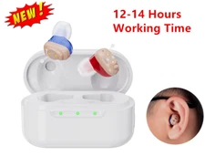 1 Pair Mini Hearing Aids Digital Invisible In Ear Sound Voice Amplifier Enhancer