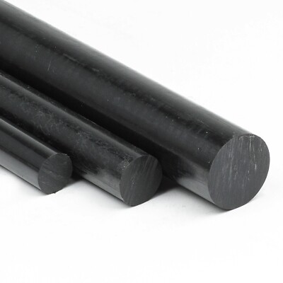 Polyamid  PA6 rund Ø 80mm schwarz Länge wählbar PA Rundmaterial Stab Kunststoff