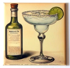 Lime Margarita FRIDGE MAGNET sign advertisement "style B"