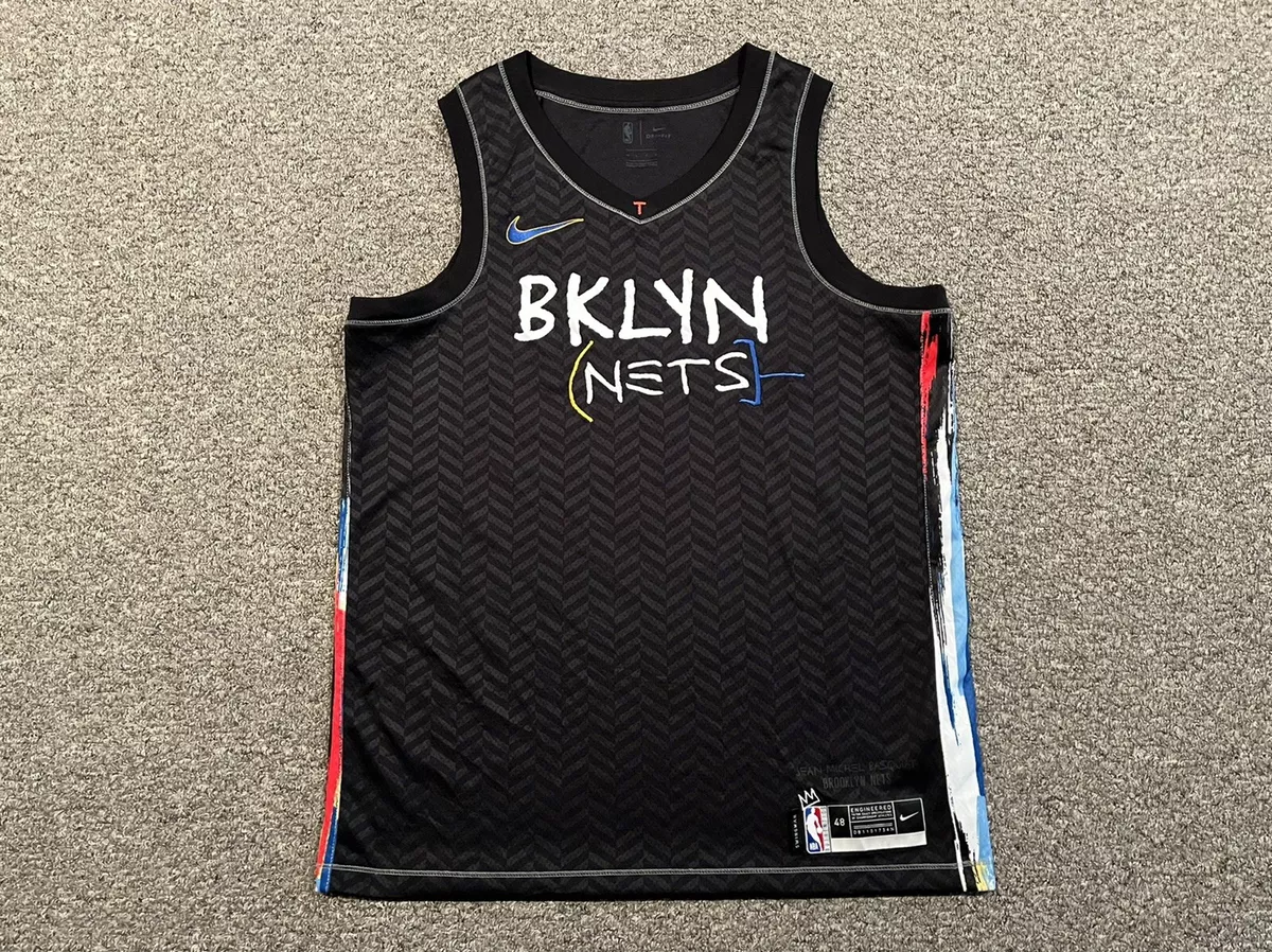 Brooklyn Nets - 2020-21 Nike Swingman Blank City Edition Jersey sz 48  (Large)