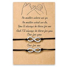 Matching Bracelets for Couples Best Friends Pinky Promise Bracelets Infinity
