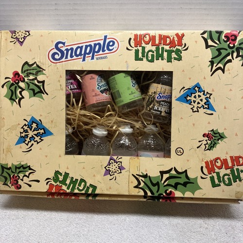 Snapple Bottles Holiday Lights Christmas/ANY OCCASION NOS 1995 eBay