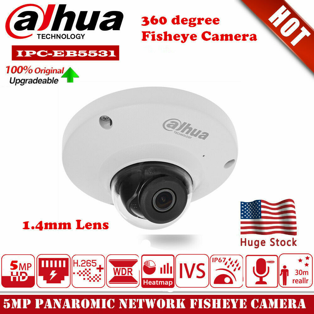 5mp Dahua 360 Panorama Fisheye Ip Camera US 4pcs DH 5MP IPC - Main Image