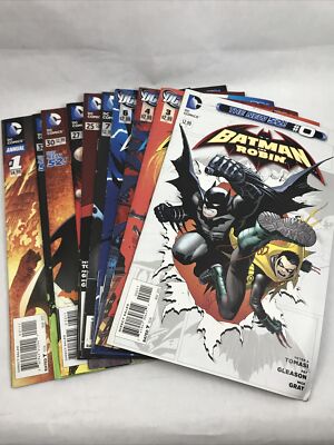 Batman and Robin 10 Issue Lot DC Comics New 52 Two Face Wonder Woman