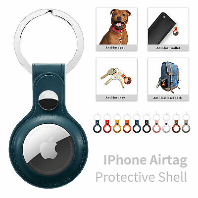 Airtag Leather Case,airtags Holder Anti Lost Case 2 Pcs Airtags Protective Cover Bluetooth Tracker Case Protective Skin Cover for Airtags Finder