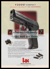 2004 HECKLER & KOCH P2000 Compact Pistol PRINT AD Collectible Gun ADVERTISING
