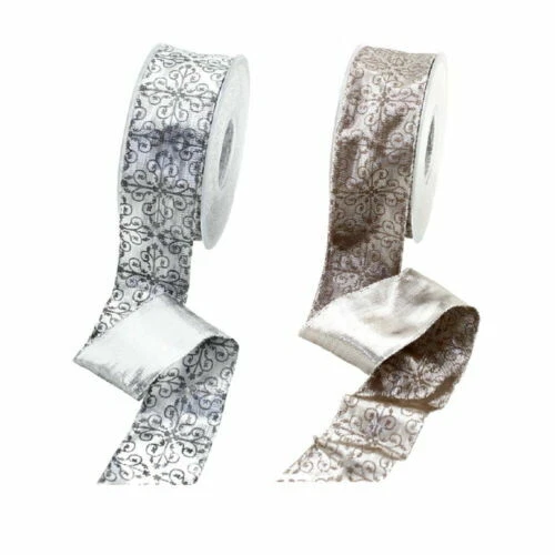 Lazos color plata para artesanía y manualidades