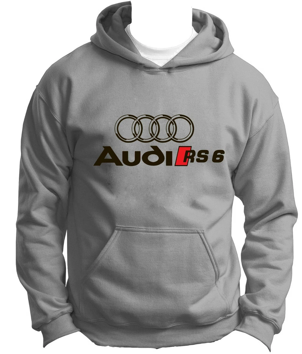 AUDI Sport Hoodie NEW DTG Print Logo Hoody Amazing Car Lover