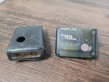   Vintage   CLEAR Motorola Pager Beeper Top Display  LEATHER COVER   LOOK  