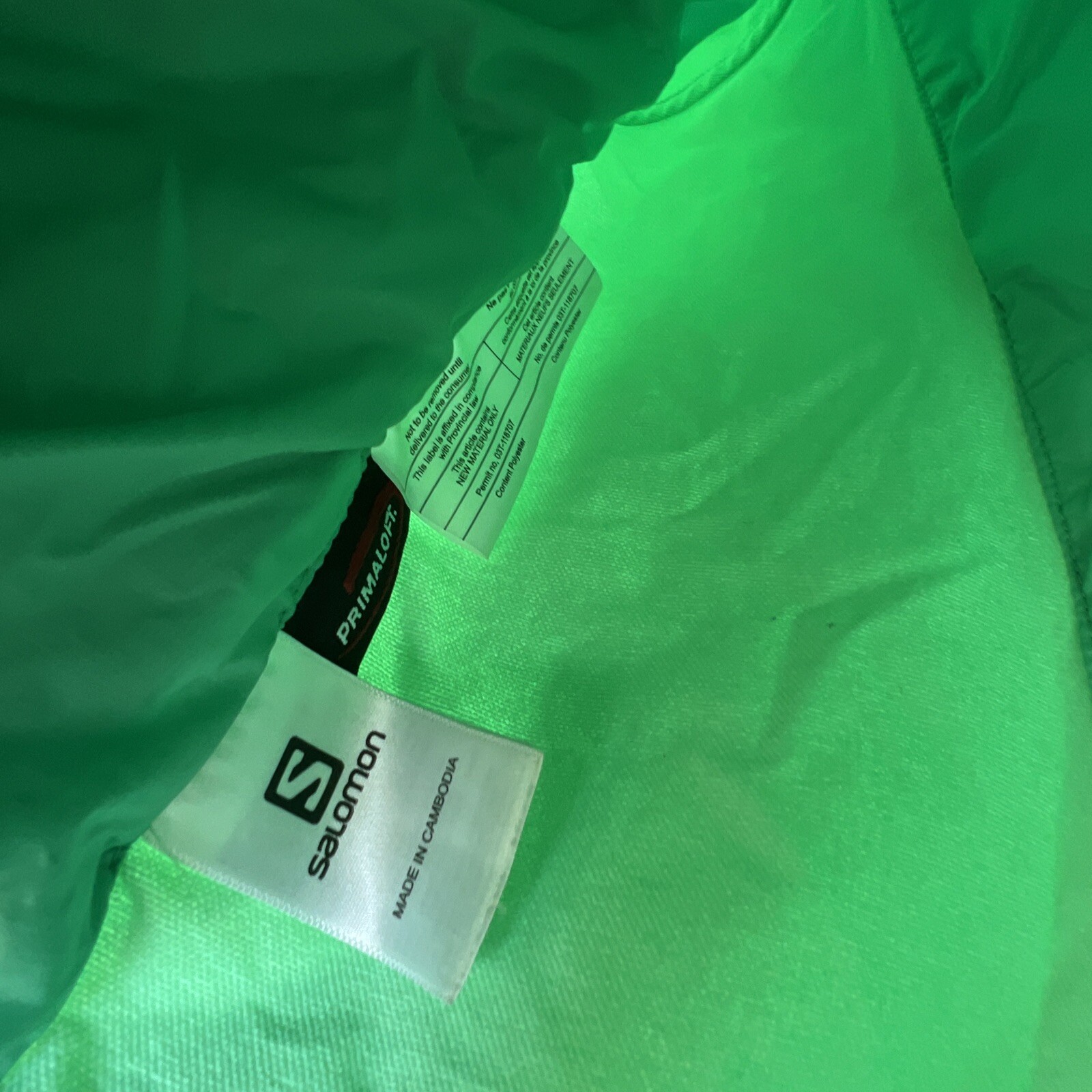 SALOMON ActiLoft Giacca Isolata Primaloft Verde Giacca Donna Taglia XS