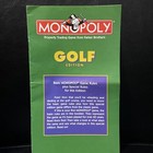 Game Parts Pieces Monopoly Golf Edition 1998 Parker Brothers Rules Instructions — photo 3
