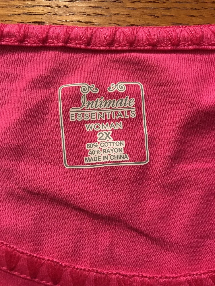 Intimate Essentials Womens 2 Piece Pajama Set Size 2X-Brand New