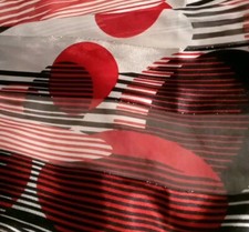 Beautiful Rectangular Vintage Long Scarf Christmas Colors Elegant Tinsel look 