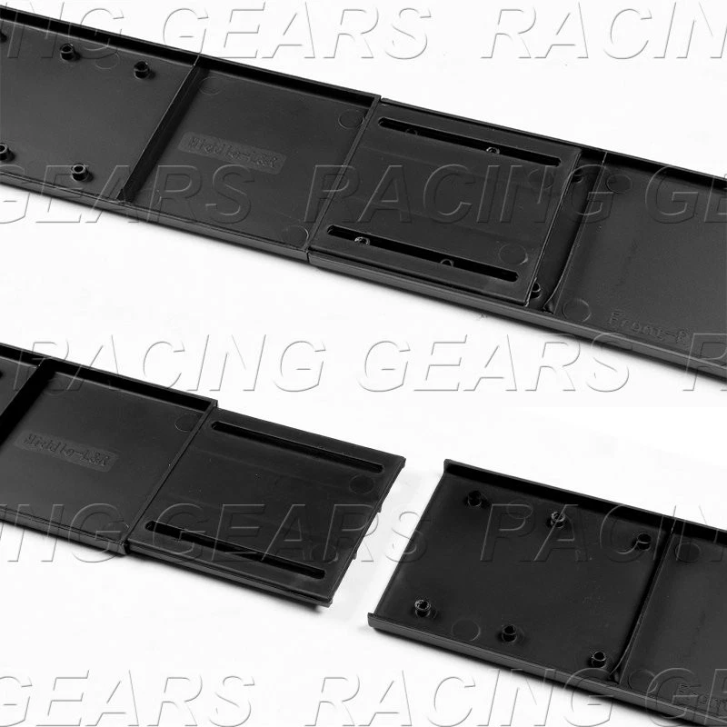 6 X FALDA LATERAL EXTENSIÓN NEGRA PINTADA DIVISORES BASCULANTES DIFUSOR CANARD 59" X 4" Foto 3 de 4