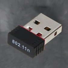 USB 2.0 Wireless 802 11n Nano WiFi Network Adapter Dongle Receiver ABS Material